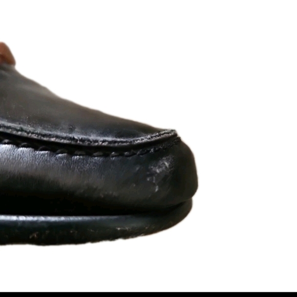 Bruno Magli Mens Black Italian Leather Designer Loafer Dress Shoe 8 - Picture 12 of 12